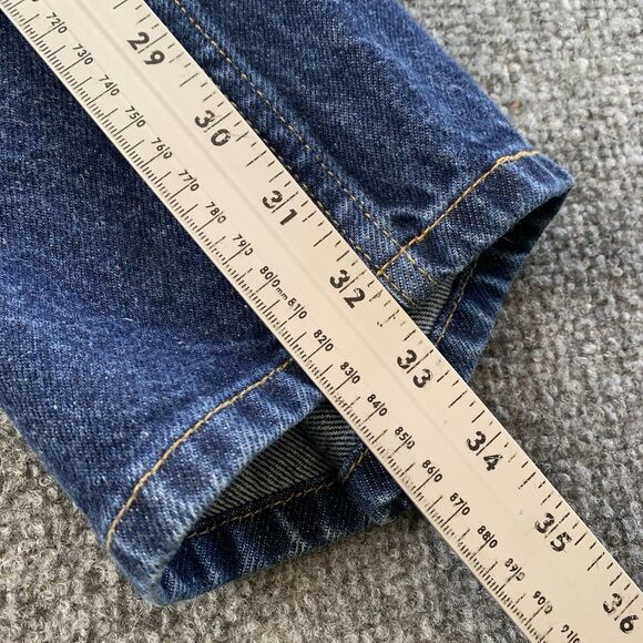 Vintage Levi’s 505 Mens Regular Fit Blue Jeans Red Tab Size 35x32 (Actual 33x32) - Picture 7 of 16